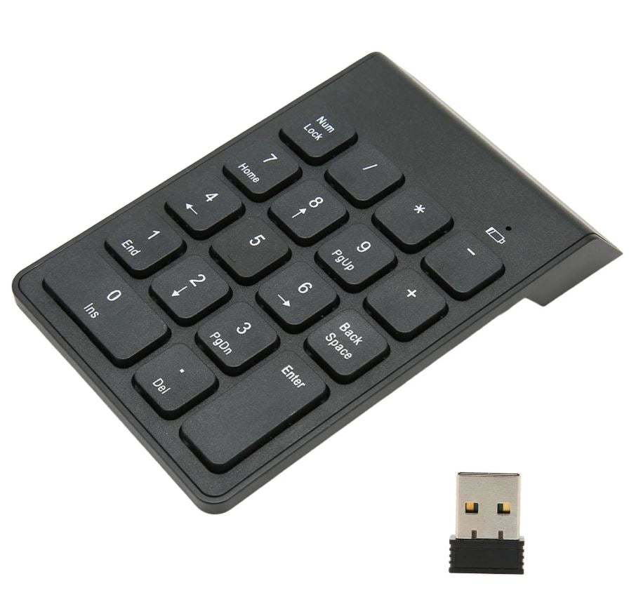 Wireless Numeric Keypad Plug and Play 18 Keys Number
