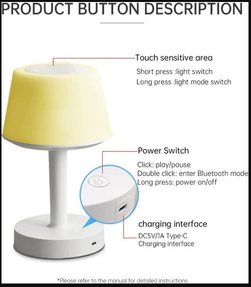 Telawah - Quran Speaker Desk Lamp