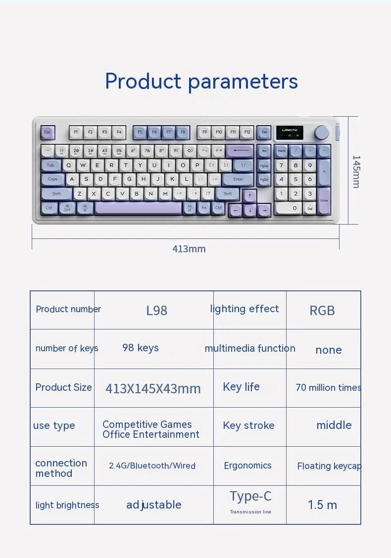 Wireless Bluetooth Mute Keyboard